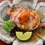 麦田の割烹唐津 - 香箱蟹の土佐酢ジュレ掛け