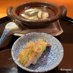 らん亭～ 美日庵 - のどぐろと焼松茸の小鍋立