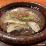 らん亭～ 美日庵 - のどぐろと焼松茸の小鍋立