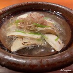 らん亭～ 美日庵 - のどぐろと焼松茸の小鍋立