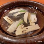 らん亭～ 美日庵 - のどぐろと焼松茸の小鍋立