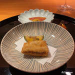 らん亭～ 美日庵 - 河豚の唐揚げと生唐墨と唐墨