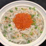 North Sea salmon roe and kettle-fried whitebait rice