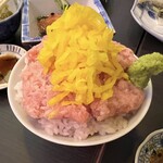 大新橋おさかなセンター - ミニトロたく丼