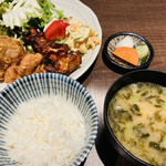 Izakaya Nagomi - ご飯、お味噌汁、漬物付き