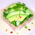 Japonais-style tartare with tuna and avocado