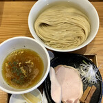麺屋鈴春 - 塩つけ麺300g1150円藻塩&レモン＋50円