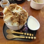 和み処 白金茶寮 - かき氷 黒蜜きな粉