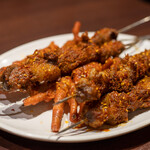 羊貴族・四季香 - 2022.10 羊肉串（1本 170円）、鶏もみじ串（1本 198円）、羊スジ串（1本 230円）