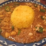 スパイスカリー バビルの塔 - 明太子のキーマカレーと豆カレー