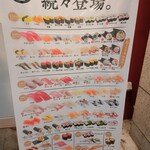 回転寿司みさき - メニュー