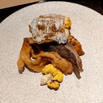 蓬左茶寮 - 太刀魚の塩焼き 色々茸