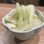 Lightly pickled celery