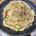 スパゲティ屋くぼやん - カルボナーラ・大盛り（850円税込）
