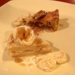 菜食自然食 喜心 - デザートセット（甘夏メープル米粉ケーキとアップルパイ）