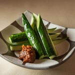 Karajan miso cucumber ~ served with Karajan miso ~