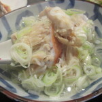 Oishii Daidokoro Juunikagetsu - 塩味スープに、めぬけのだしが溶け込んでいます
