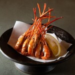 Fried river shrimp
