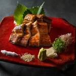 Grilled eel with Japanese pepper and Muroto salt