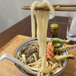 駅前cafe 和 - 柔らかい、コシが感じられないうどん。