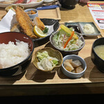 Tsuribune Chaya Zauo - アジフライ定食（ハーフ）　790円