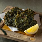 Green seaweed Tempura