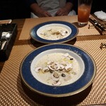 海鮮 イタリアンバル ルチアーノ - 本日はポルチーニがなかったので生のマッシュルームリゾットです〰️‼️