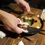 海鮮 イタリアンバル ルチアーノ - 開けた瞬間に素晴らしい香りが立ち込めました！