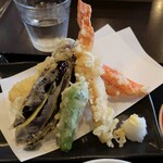 裕博 - ・「裕博御膳(¥1200)」の天ぷら。