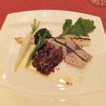 モン・フレーブ - 鰆（さわら）とホタルイカの炙り