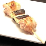1 fukumi chicken negima (Grilled skewer)