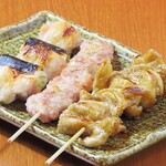 Assortment of 3 types of today's selection Grilled skewer