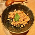 鳥しき - 2022.8.  ハーフそぼろ丼