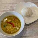 サイアム食堂 - グリーンカレー、ライス