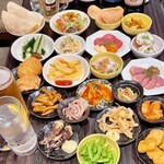 せんべろセット（ドリンク2杯＋小皿料理3品のセット）