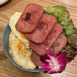 Shimbashi Sakaba Aroha Airando - スパムエッグ。美味し。