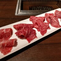 焼肉 じゅん - カルビ、極上赤身、上ロース、ささみ、カイノミ