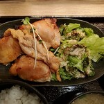 四国骨付鶏トリヤノシゴト - 鶏肉の西京焼き定食950円