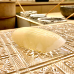 青空 - その日は新いかの握りから始まりです♫ この艶やかな事！