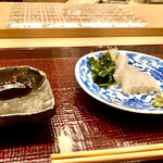 青空 - マコガレイのお造り　その歯応えとほのかな甘み