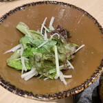 串揚げ タケナカ - サラダ（食べかけ）