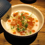 yokoyama - 筋子 鮭 蕪のすり流し あわびの精 イクラ クラゲ 酒粕 ナッツ