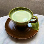 goute vintage used&coffee - ホットグリーンティーラテ