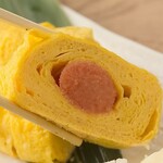 Dashi rolled egg with mentaiko sauce