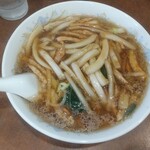 鶏舎 - 肉細切りソバ