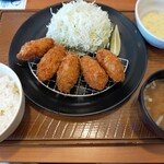 とんから亭 - 牡蠣フライ定食