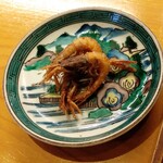 日々魚数寄 東木 - 後から提供頂いた海老の唐揚げ。さくさく。