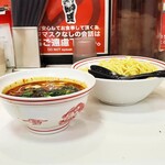 蒙古タンメン中本 - 冷し勝浦風トンタン麺  クーポン大盛 麺硬め