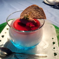 International cuisine subzero - ドライアイスモクモクです。