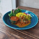 GOOD LUCK CURRY - 豚頰肉と牡蠣のカレーの合掛け